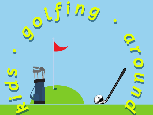 Kids Golfing Around logo